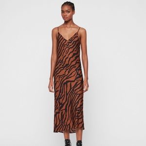 All Saints Zephyr Dress Tiger Stripe